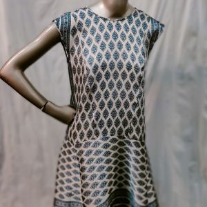 Madewell Skyscape Flora Diamond Dress Blue